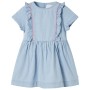 Kinderkleid mit sanftblauen Rüschen 140 von , Kinderkleider - Ref: Foro24-10908, Preis: 12,34 €, Rabatt: %