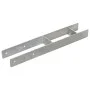 Anclajes de valla 6 uds acero galvanizado plateado 10x6x60 cm de vidaXL, Puntas para anclaje en el suelo - Ref: Foro24-145303...