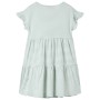 Kleid für Kinder mit Rüschenärmeln in Minzgrün, Größe 116. von , Kinderkleider - Ref: Foro24-11511, Preis: 10,30 €, Rabatt: %