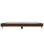 Estructura de cama madera contrachapada marrón roble 120x190 cm de vidaXL, Camas y somieres - Ref: Foro24-832196, Precio: 99,...