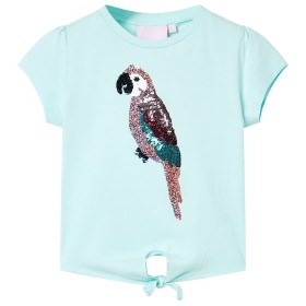 Kinder-T-Shirt in hellblauem Aquamarin, Größe 104. von , Kinder-T-Shirts - Ref: Foro24-10555, Preis: 8,74 €, Rabatt: %