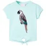 Camiseta de niños aguamarina claro 128 de , Camisetas para niños - Ref: Foro24-10557, Precio: 8,64 €, Descuento: %