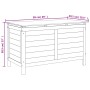 Arcón de jardín madera maciza abeto 99x49,5x58,5 cm by , Outdoor storage boxes - Ref: Foro24-364755, Price: 110,97 €, Discoun...