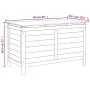 Massive Gartenbox aus Fichtenholz 99x49,5x58,5 cm von , Aufbewahrungsboxen für den Außenbereich - Ref: Foro24-364755, Preis: ...