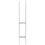 Fence anchors 2 pcs silver galvanized steel 8x6x60 cm by vidaXL, Spikes for anchoring in the ground - Ref: Foro24-145296, Pri...