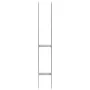 Fence anchors 2 pcs silver galvanized steel 8x6x60 cm by vidaXL, Spikes for anchoring in the ground - Ref: Foro24-145296, Pri...