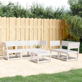 Gartensitzgruppe 5-teilig Massivholz Kiefer Weiß von , Gartensets - Ref: Foro24-3216996, Preis: 497,42 €, Rabatt: %