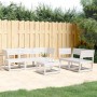 Gartensitzgruppe 5-teilig Massivholz Kiefer Weiß von , Gartensets - Ref: Foro24-3216996, Preis: 503,89 €, Rabatt: %