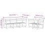 Gartensitzgruppe 5-teilig Massivholz Kiefer Weiß von , Gartensets - Ref: Foro24-3216996, Preis: 503,89 €, Rabatt: %