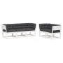 Set sofás jardín 5 pzas con cojines madera maciza pino blanco by , Garden sets - Ref: Foro24-3217001, Price: 632,14 €, Discou...