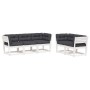 Set sofás jardín 5 pzas con cojines madera maciza pino blanco by , Garden sets - Ref: Foro24-3217001, Price: 640,04 €, Discou...