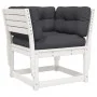 Set sofás jardín 5 pzas con cojines madera maciza pino blanco by , Garden sets - Ref: Foro24-3217001, Price: 632,14 €, Discou...