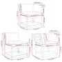 Set sofás jardín 5 pzas con cojines madera maciza pino blanco by , Garden sets - Ref: Foro24-3217001, Price: 632,14 €, Discou...