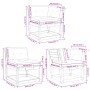 Set sofás jardín 5 pzas con cojines madera maciza pino blanco by , Garden sets - Ref: Foro24-3217001, Price: 640,04 €, Discou...