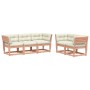 Set de sofás jardín 5 pzas con cojines madera maciza Douglas de , Conjuntos de jardín - Ref: Foro24-3217003, Precio: 561,57 €...