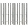 Fence anchors 6 units galvanized steel silver 8x6x60 cm by vidaXL, Spikes for anchoring in the ground - Ref: Foro24-145297, P...