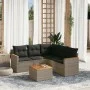 Gartenmöbel-Set, 6-teilig, mit grauen Polstern aus synthetischem Rattan. von , Gartensets - Ref: Foro24-3258371, Preis: 360,1...