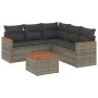 Gartenmöbel-Set, 6-teilig, mit grauen Polstern aus synthetischem Rattan. von , Gartensets - Ref: Foro24-3258371, Preis: 360,1...