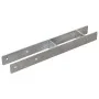 Fence anchors 6 units galvanized steel silver 8x6x60 cm by vidaXL, Spikes for anchoring in the ground - Ref: Foro24-145297, P...