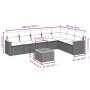 Juego de sofás de jardín con cojines beige 8 pzas ratán PE by , Garden sets - Ref: Foro24-3258440, Price: 514,35 €, Discount: %