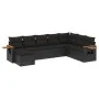 Set de sofás de jardín 8 piezas y cojines ratán sintético negro by , Garden sets - Ref: Foro24-3259486, Price: 525,87 €, Disc...
