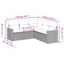 Gartenmöbel-Set, 5-teilig, mit schwarzen Polstern aus synthetischem Rattan. von , Gartensets - Ref: Foro24-3258359, Preis: 36...