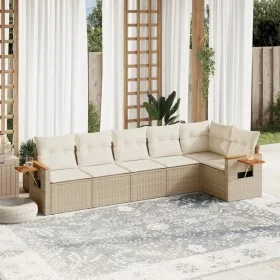 Juego de sofás jardín con cojines 6 pzas ratán sintético beige by , Garden sets - Ref: Foro24-3259230, Price: 446,31 €, Disco...
