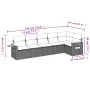 Gartenmöbel-Set, 6-teilig, mit grauen Polstern aus synthetischem Rattan. von , Gartensets - Ref: Foro24-3259232, Preis: 392,4...