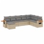 Gartensofagarnitur mit beigen Kissen, 8-teilig, aus PE-Rattan. von , Gartensets - Ref: Foro24-3259490, Preis: 519,80 €, Rabat...