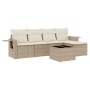 Juego de sofás jardín con cojines 6 pzas ratán sintético beige by , Garden sets - Ref: Foro24-3252435, Price: 440,72 €, Disco...
