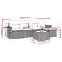 Gartensofa-Set mit 6-teiligen Kissen aus synthetischem Rattan in Beige. von , Gartensets - Ref: Foro24-3252435, Preis: 446,61...