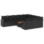 Set de sofás de jardín 11 pzas y cojines ratán sintético negro by , Garden sets - Ref: Foro24-3258744, Price: 663,33 €, Disco...