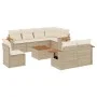 Set de sofás de jardín 9 pzas con cojines ratán sintético beige by , Garden sets - Ref: Foro24-3259412, Price: 662,96 €, Disc...