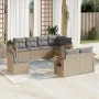 Gartensofagarnitur mit beigen Kissen, 8-teilig, aus PE-Rattan. von , Gartensets - Ref: Foro24-3259406, Preis: 561,00 €, Rabat...