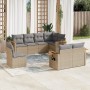 Juego de sofás de jardín con cojines beige 8 pzas ratán PE by , Garden sets - Ref: Foro24-3259406, Price: 579,20 €, Discount: %