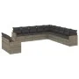 Set de sofás de jardín 11 pzas y cojines ratán sintético gris by , Garden sets - Ref: Foro24-3258532, Price: 672,53 €, Discou...