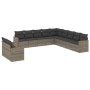 Set de sofás de jardín 11 pzas y cojines ratán sintético gris by , Garden sets - Ref: Foro24-3258532, Price: 692,25 €, Discou...
