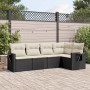 Gartenmöbel-Set, 5-teilig, mit schwarzen Polstern aus synthetischem Rattan. von , Gartensets - Ref: Foro24-3252463, Preis: 33...