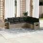 Set de muebles de jardín 6 pzas y cojines ratán sintético gris de , Conjuntos de jardín - Ref: Foro24-3252547, Precio: 395,44...