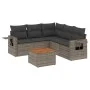 Set de muebles de jardín 6 pzas y cojines ratán sintético gris by , Garden sets - Ref: Foro24-3256893, Price: 382,52 €, Disco...