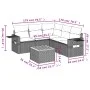 Set de muebles de jardín 6 pzas y cojines ratán sintético gris by , Garden sets - Ref: Foro24-3256893, Price: 382,52 €, Disco...