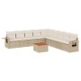 Juego de sofás jardín con cojines beige 10 pzas ratán sintético by , Garden sets - Ref: Foro24-3256940, Price: 639,34 €, Disc...