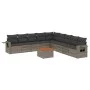 Set de sofás de jardín 10 pzas con cojines ratán sintético gris by , Garden sets - Ref: Foro24-3256942, Price: 597,84 €, Disc...