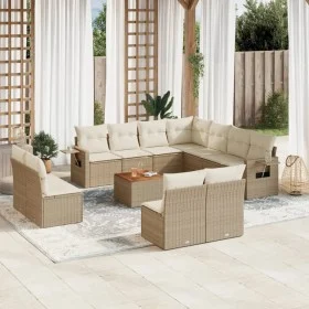 Set de sofás de jardín 12 pzas y cojines ratán sintético marrón by , Garden sets - Ref: Foro24-3256954, Price: 845,85 €, Disc...