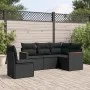 Gartenmöbel-Set, 5-teilig, mit schwarzen Polstern aus synthetischem Rattan. von , Gartensets - Ref: Foro24-3258373, Preis: 35...
