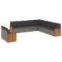 Set mit 11 Gartensofas und Kissen synthetisches Rattangrau von , Gartensets - Ref: Foro24-3260212, Preis: 779,95 €, Rabatt: %