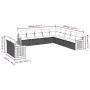 Set mit 11 Gartensofas und Kissen synthetisches Rattangrau von , Gartensets - Ref: Foro24-3260212, Preis: 779,95 €, Rabatt: %