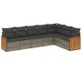7-teiliges Gartensofa-Set mit grauen PE-Rattan-Kissen. von , Gartensets - Ref: Foro24-3260114, Preis: 449,47 €, Rabatt: %