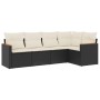 Gartenmöbel-Set, 5-teilig, mit schwarzen Polstern aus synthetischem Rattan. von , Gartensets - Ref: Foro24-3258346, Preis: 32...