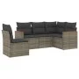 Juego de sofás jardín con cojines 5 pzas ratán sintético gris by , Garden sets - Ref: Foro24-3258378, Price: 320,37 €, Discou...